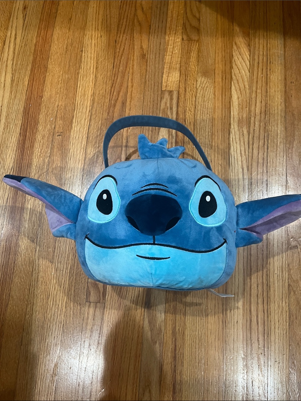 Disney Blue Stitch Plush seasonal bucket